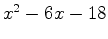 $x^2-6x-18$