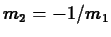 $m_2 = -1/m_1$