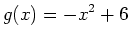 $\displaystyle g(x)=-x^2+6$