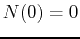 $N(0)=0$