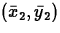 $(\bar{x}_2,\bar{y}_2)$