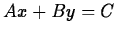 $Ax+By=C$