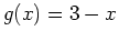 $g(x)=3-x$