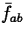 $\bar{f}_{ab}$