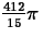 $\frac{412}{15}
\pi$