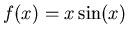 $f(x)=x \sin(x)$