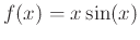 $f(x)=x \sin(x)$