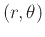 $(r,\theta )$