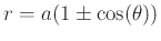 $r = a(1 \pm \cos(\theta))$