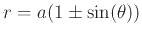 $r = a(1 \pm \sin(\theta))$