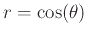 $r=\cos(\theta )$