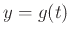 $y=g(t)$