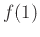 $f(1)$