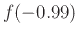 $f(-0.99)$