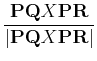 $\displaystyle \frac{{\bf PQ}X{\bf PR}}{\vert{\bf PQ}X{\bf PR}\vert}$