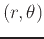 $(r,\theta )$