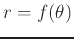 $r = f(\theta )$