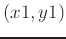 $(x1,y1)$