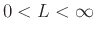 $0<L<\infty$