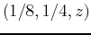 $(1/8,1/4,z)$