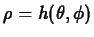 $\rho =
h(\theta,\phi)$