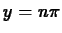 $y= n \pi$