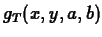 $g_T(x,y,a,b)$