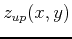 $z_{up}(x,y)$