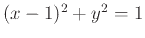 $(x-1)^2+y^2=1$