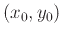 $(x_0,y_0)$