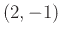 $(2,-1)$