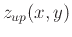 $z_{up}(x,y)$
