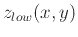 $z_{low}(x,y)$