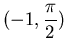 $\displaystyle (-1,\frac{\pi}{2})$