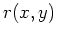 $r(x,y)$