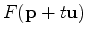 $F(\mathbf{p}+t\mathbf{u})$