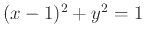 $(x-1)^2+y^2=1$