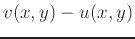$v(x,y)-u(x,y)$