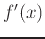 $f'(x)$