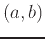 $(a,b)$