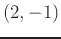 $(2,-1)$
