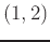$(1,2)$