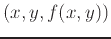 $(x,y,f(x,y))$