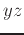$yz$