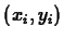 $ (x_i, y_i)$