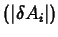 $ (\vert\delta A_i\vert)$